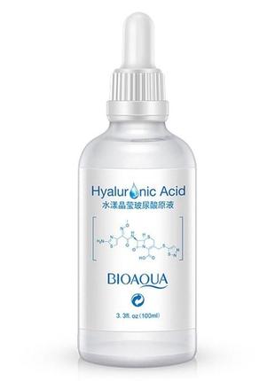 Сироватка для обличчя bioaqua aqua crystal hyaluronic acid stoste з гіалуронової кислотою 100 мл2 фото