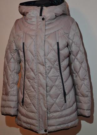 Зимова куртка пуховик mishele 7630 48 розмір5 фото