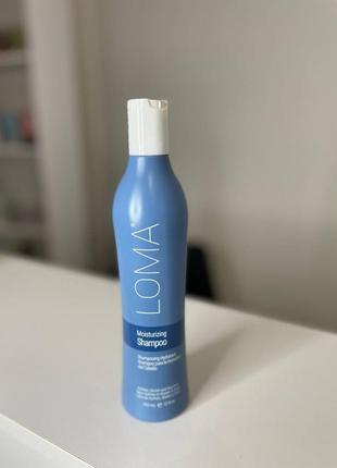 Шампунь для зволоження волосся loma hair care moisturizing shampoo 355ml1 фото