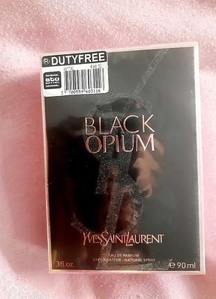Yves saint laurent black opium 90мл жіночий аарфум парфумована вода блек опіум