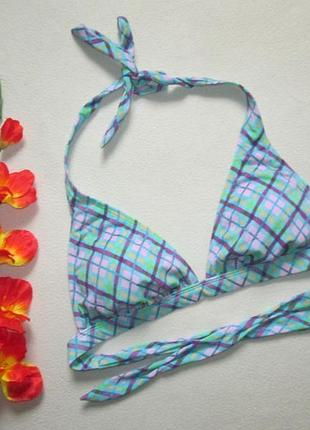 Класний роздільний купальник орнамент на зав'язках in gear 🍒👙🍒3 фото