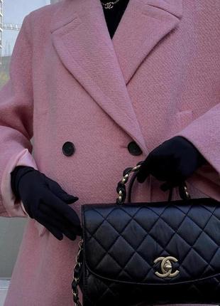 Пальто zara розовое шерстяное пальто4 фото