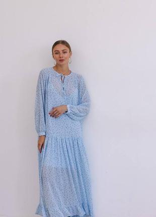 Шифонова сукня з комбінацією