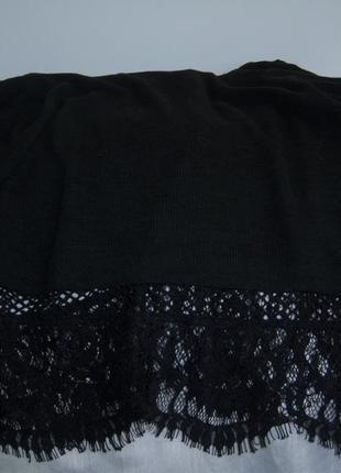 Блуза черная  с вырезами на рукавах большого р.евро 224 фото