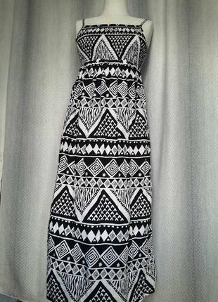 100% коттон. женское подростковое длинное натуральное летнее платье, сарафан7 фото