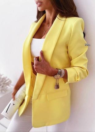 Піджак жіночий жовтий
