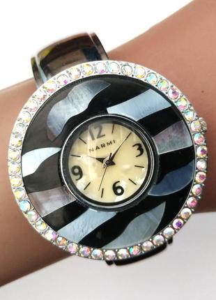 Narmi перламутровий годинник із сша зі стразами механизм japan