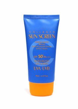 Солнцезащитный крем с коллагеном 70 мл 3w clinic collagen sun screen spf502 фото