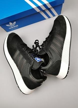 Кроссовки оригинал adidas marathon tech boost core black/white g27463