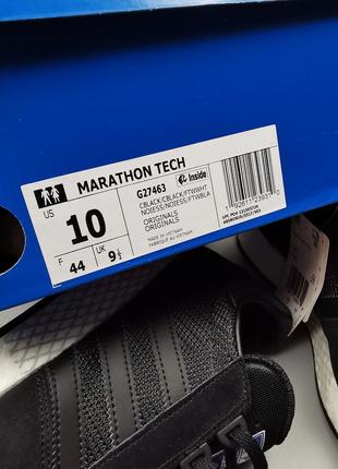 Кроссовки оригинал adidas marathon tech boost core black/white g27463 10