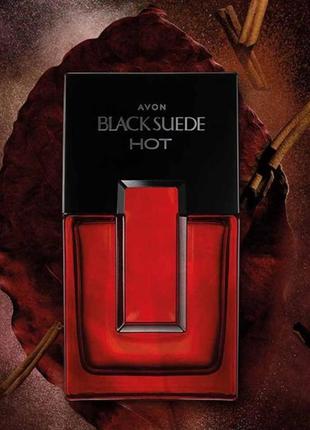 Туалетна вода для чоловіків avon black suede hot 75 ml1 фото