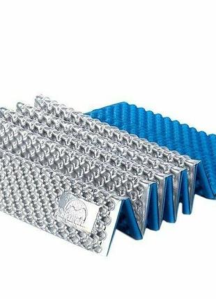 Килимок складний ixpe naturehike nh19qd008, алюмінієва плівка, 18 мм, блакитний