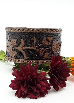 Браслет дитячий "листя дуба" з аромадіффузором