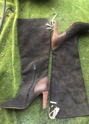 Чоботи замшеві