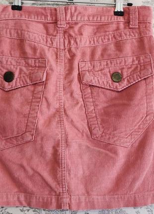 Спідниця рожева вельвет юбка cracker4 фото