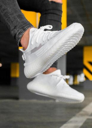 Женские кроссовки adidas yeezy boost 350 v2 white#адидас