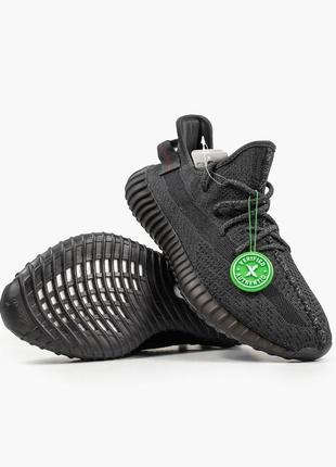 Мужские кроссовки adidas yeezy boost 350 v2 black (повний рефлектив) #адидас1 фото