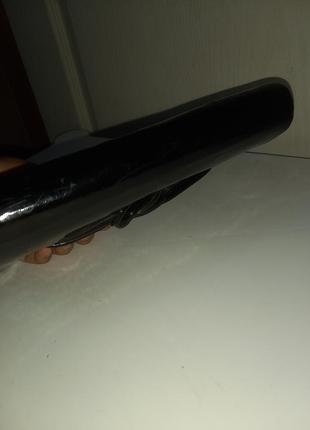 Клатч срср з ручкою-вузликом вініловий вінтаж з бакелітовою застібкою8 фото