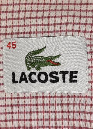 Винтажная мужская рубашка с коротким рукавом lacoste vintage3 фото