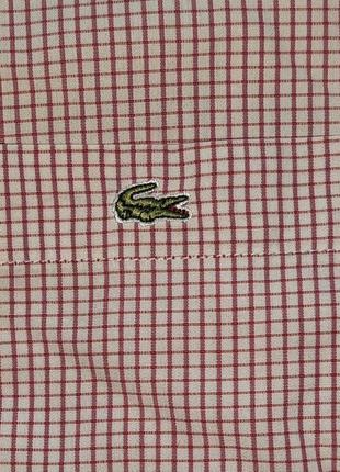Винтажная мужская рубашка с коротким рукавом lacoste vintage4 фото