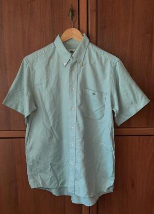 Вінтажна чоловіча сорочка з коротким рукавом lacoste vintage