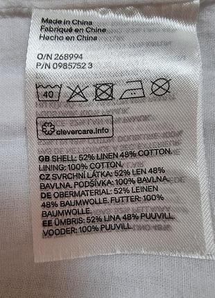 Платье льняное   короткое h&m 5