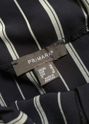 Актуальна темно-синя спідниця трапеція в смужку від primark6 фото