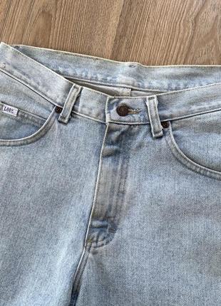 Мужские винтажные джинсовые шорты варенки с высокой посадкой lee vintage 903 фото