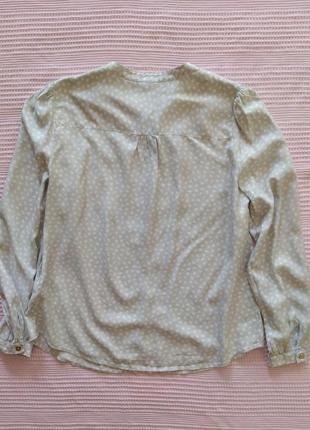 Шовкова блуза, віскоза, шовк, від boden, дрібні лісточки2 фото