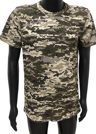 Мужская тактическая футболка пиксель олива нацгвардия, всу, нгу