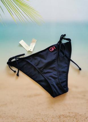 Темно-сині плавки на зав'язках, оригінал, з логотипом бренду gilly hicks, розмір l