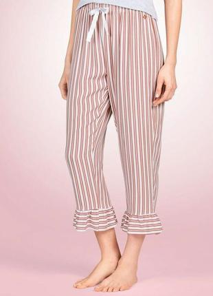 Домашні капрі для будинку і сну, розмір s/m, колір молочний, кораловий