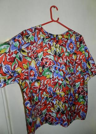 Красивая,яркая,лёгкая блузка,большого размера7 фото