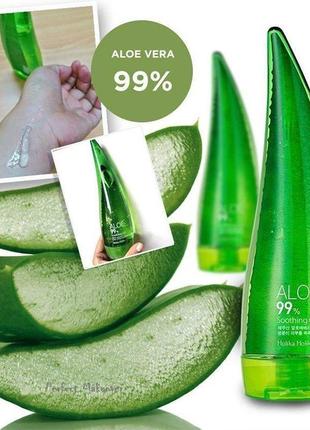 Заспокійливий і зволожуючий гель з алое holika holika aloe 99% soothing gel5 фото