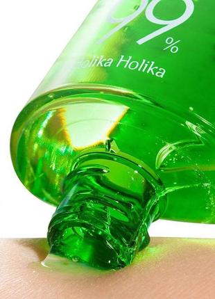 Заспокійливий і зволожуючий гель з алое holika holika aloe 99% soothing gel4 фото