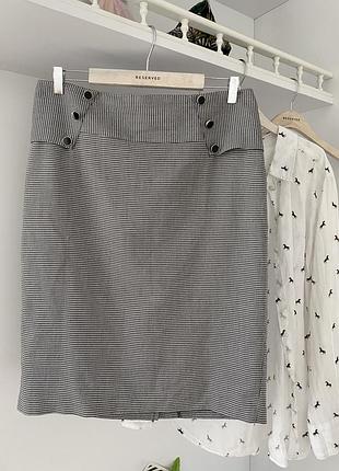 Спідниця батал в гусячу лапку papaya