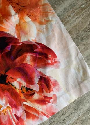 Сукня у великих пионах coast в кольорах футляр літній міді офісне ошатне вечірнє5 фото