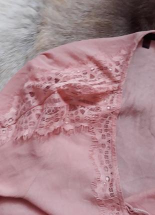 Блуза мерехтливої кольору з шнурівкою2 фото