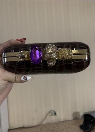 Клатч с кастетом черепом