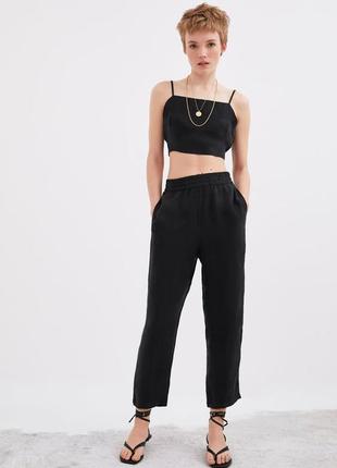 Zara брюки вільного крою, р. м