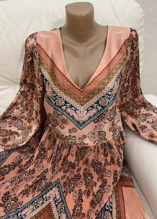 Розкішна сатинова сукня пліссе waikiki m7 фото