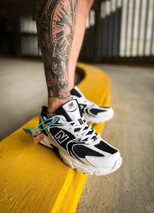 Кросівки чоловічі new balance 530 white black/кросівки чоловічі нью баланс 530