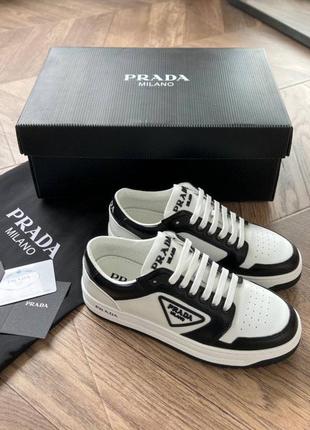 Кеды кожаные женские брендовые в стиле prada2 фото