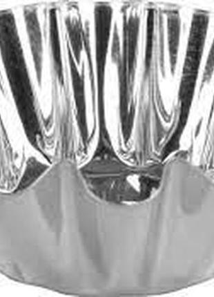 Металлические формочки для выпечки кексов, желе алюминиевые набор 3шт1 фото