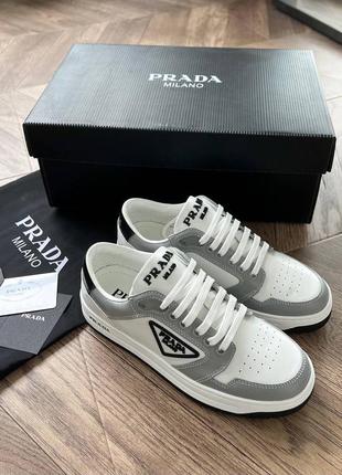 Кеды кожаные женские брендовые в стиле prada2 фото