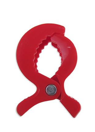 Додатковий тримач на коляску для іграшок, затискач, краб, крабик  червоний