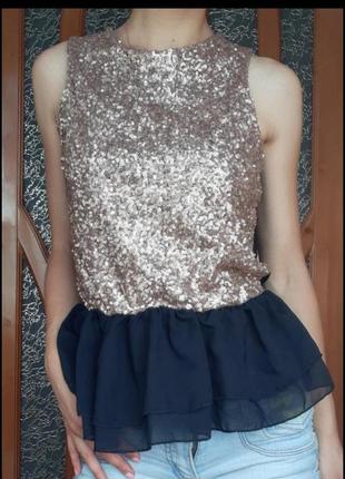 Блкза топ з паєтками