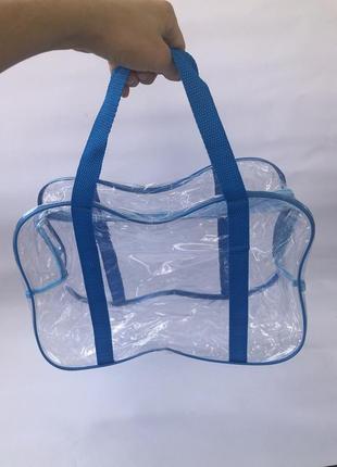 Набор прозрачных сумок в роддом (3 шт) (xl+l+s)9 фото