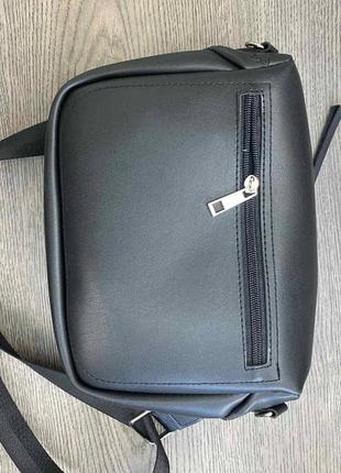 Женская сумка слинг, бананка сумка для девушки, женские сумочки и клатчи, мини сумочка багет черная белая6 фото