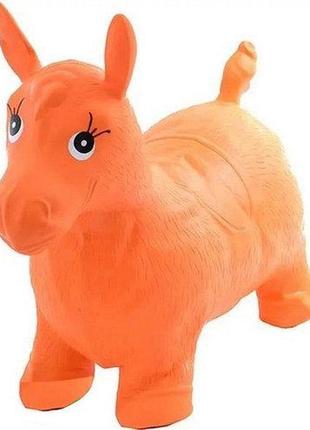 Прыгуны-лошадки для детей ms 0001 резиновый (оранжевый)
